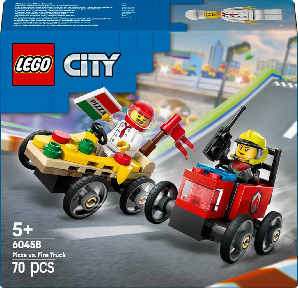 [36260458LEG] City Raceautopakket: pizzabestelwagen vs. b