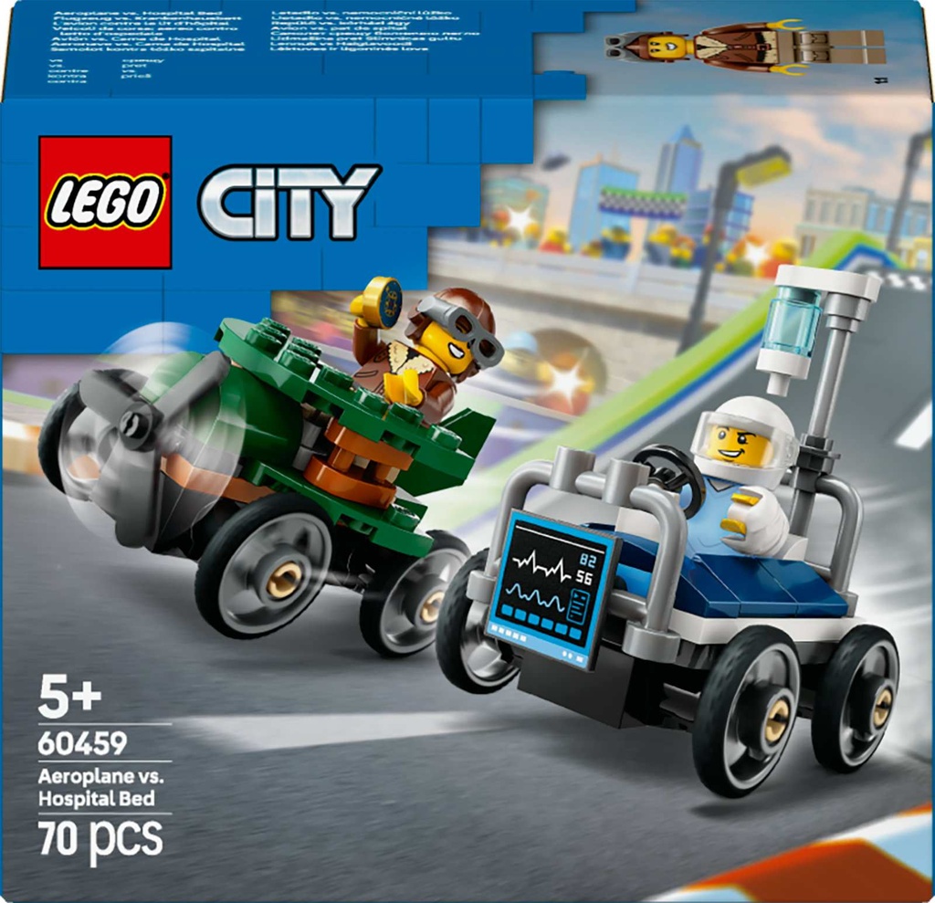 [36260459LEG] City Rennauto-Paket: Flugzeug vs. Krankenbe