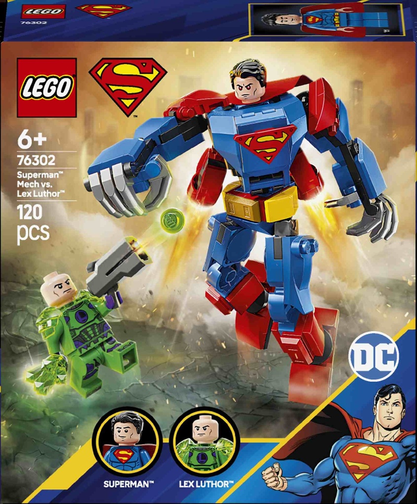 [36276302LEG] Super Heroes Superman Mech contre Lex Luth