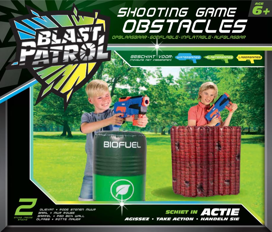 [38753212KID] Blast Patrol Ölfass + rotte Mauer