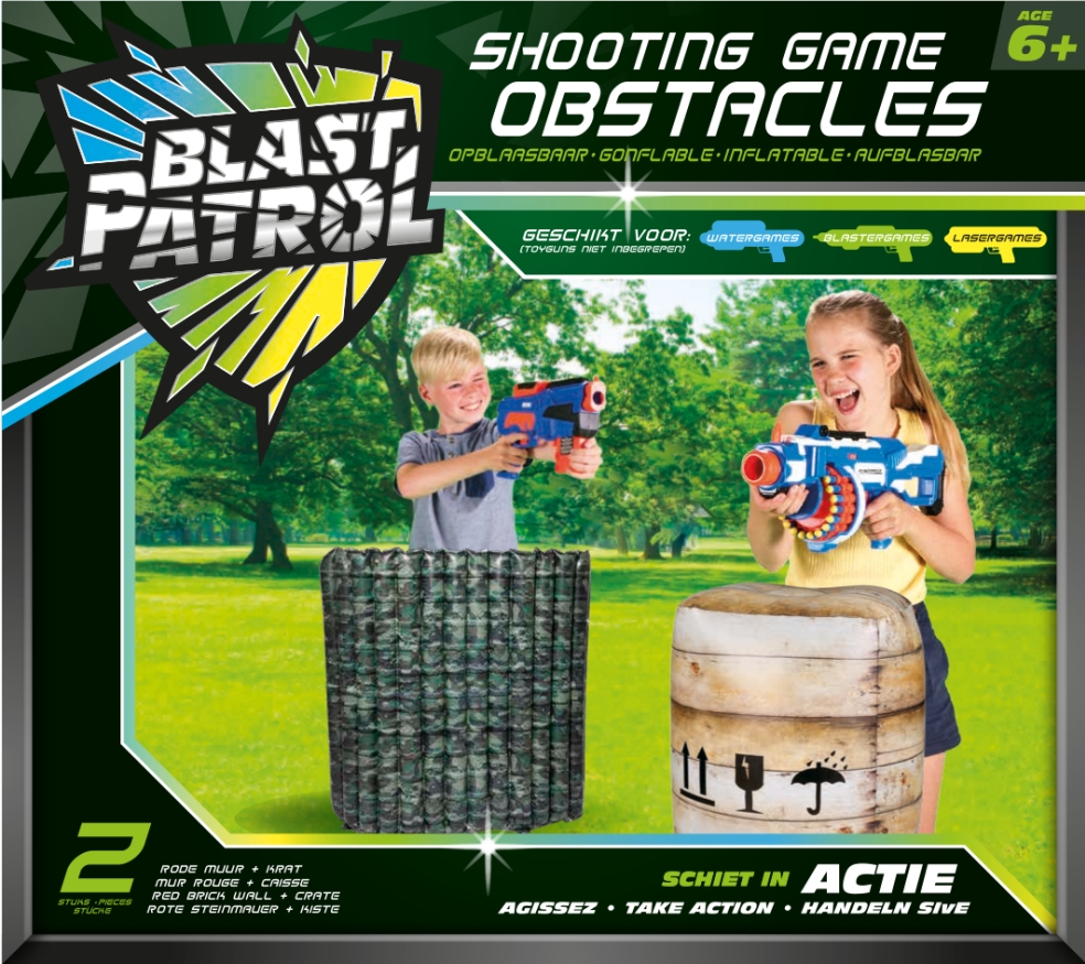 [38753213KID] Blast Patrol groene hindernis + krat