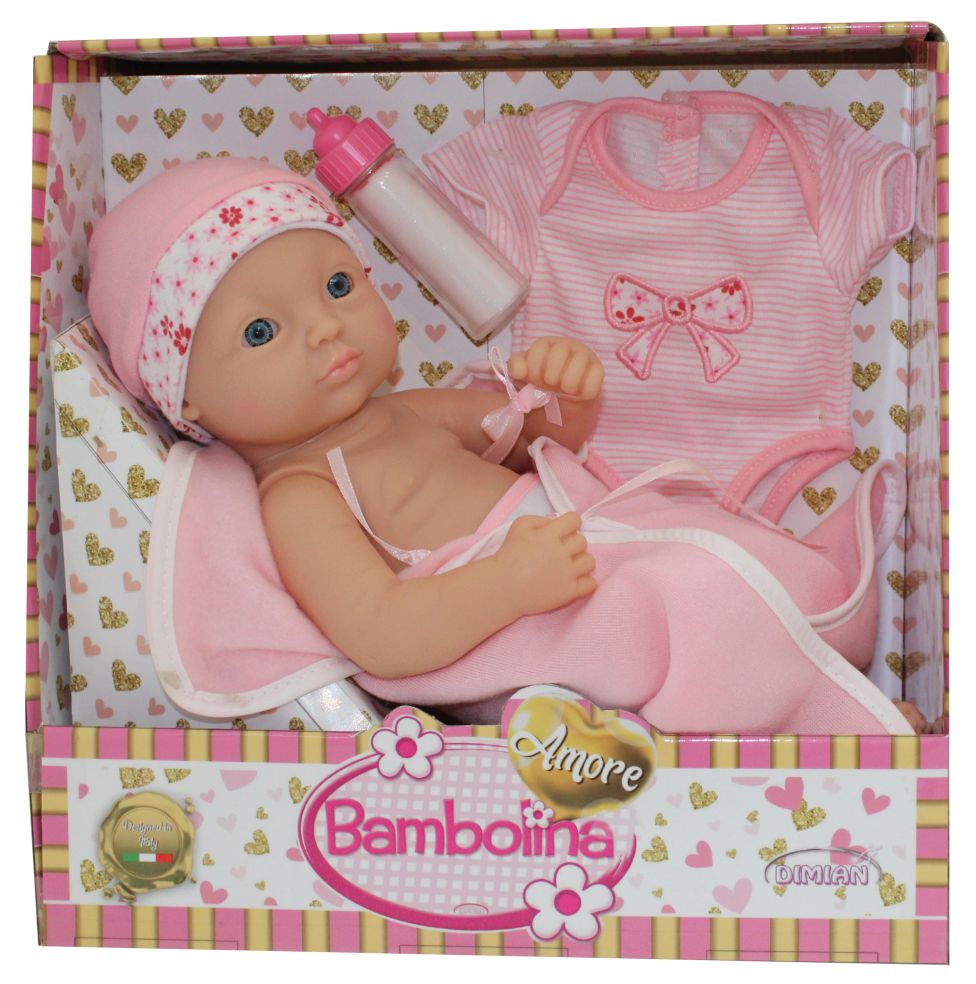 [40098516KID] Poupée AMORE 34CM NEW BORN BABY WITH ACC