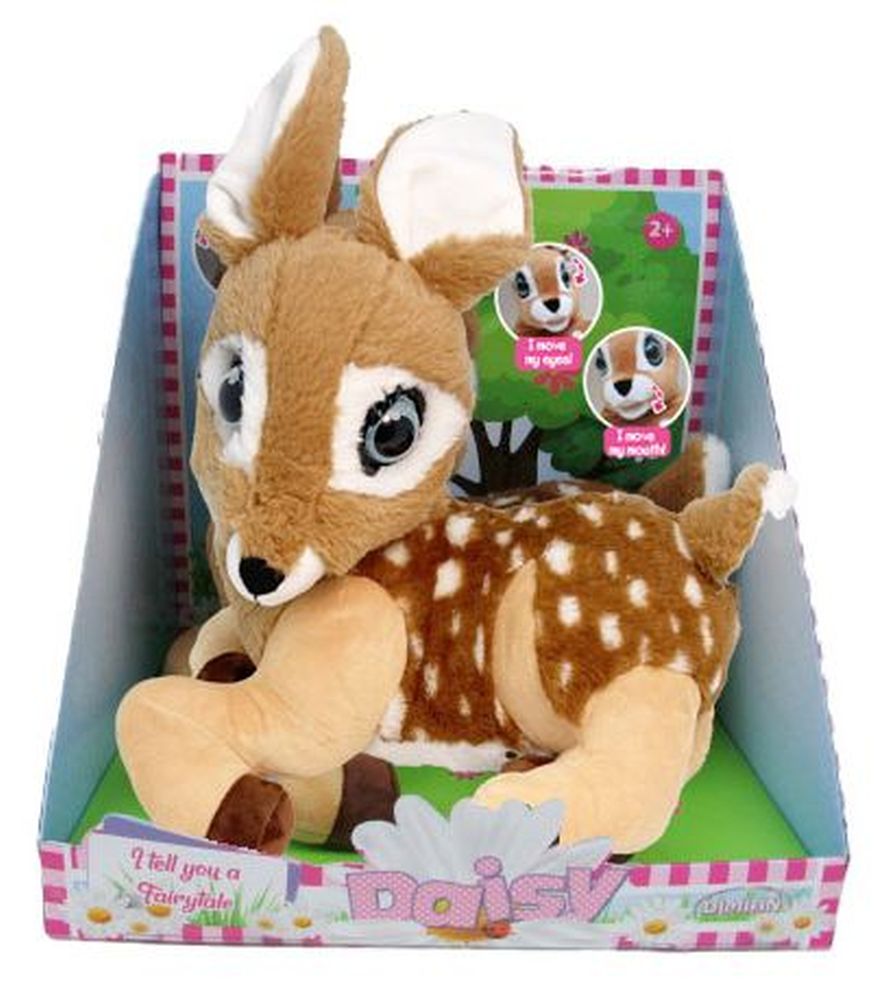 [40998748KID] NL PLÜSCH Gänseblümchen mit beweglichen glitzernden Augen und