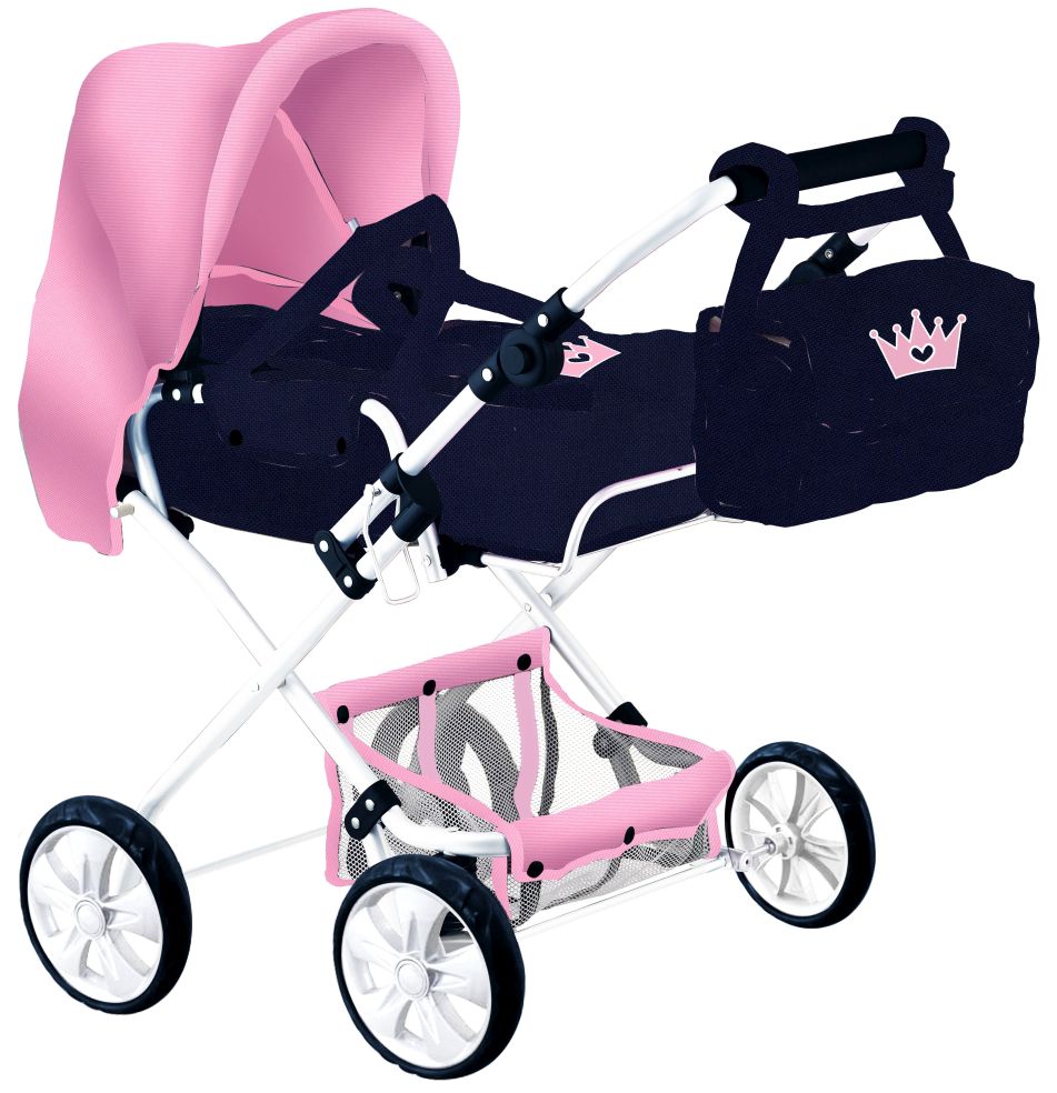 [41122602KID] KOETS COMBI  2 MET ZAK kroon blauw/rose