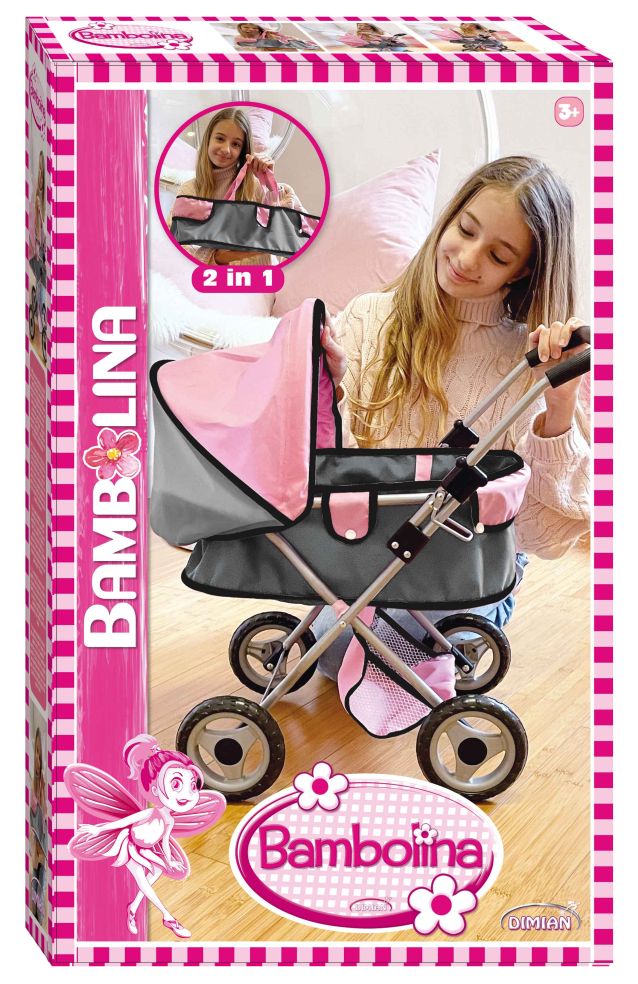 [41198855KID] BAMBOLINA Kinderwagen mit Baldachin