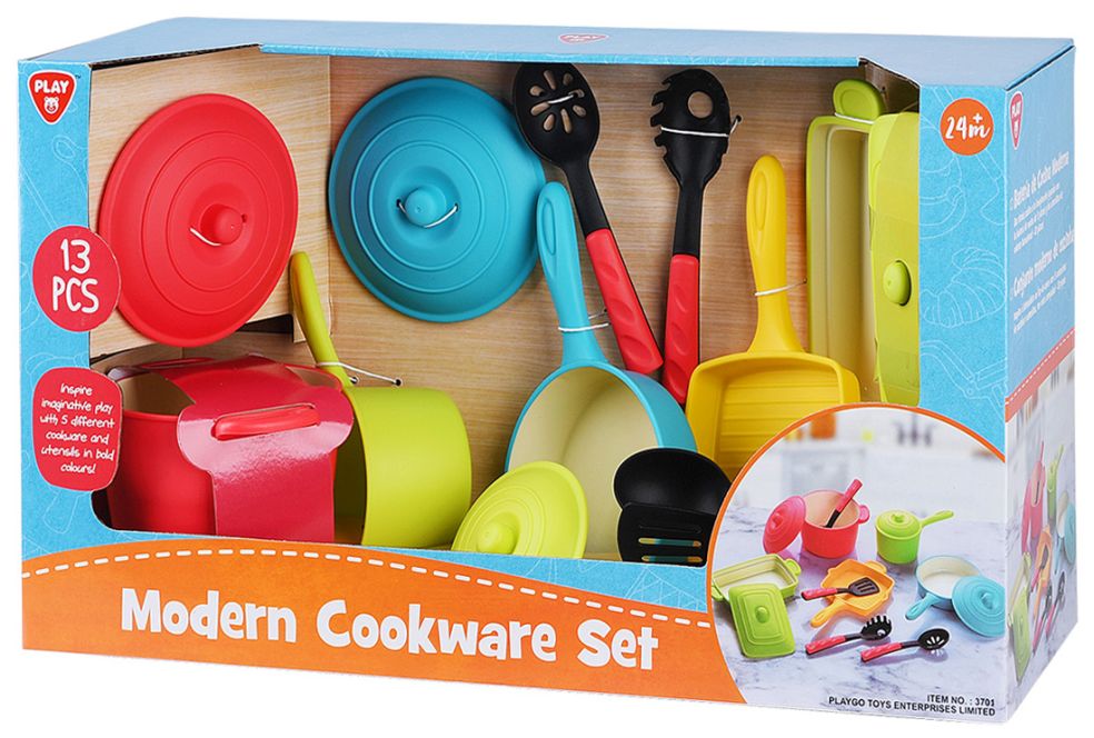 [42003701KID] MODERNES KOCHGESCHIRR-SET - 13-TEILIG*