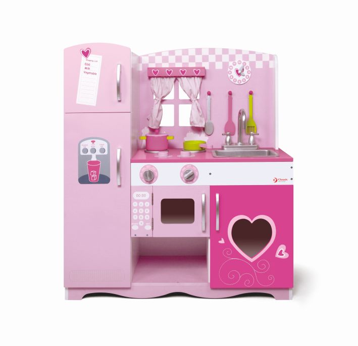 [42004119KID] Kitchen pink 85x30.5x91cm