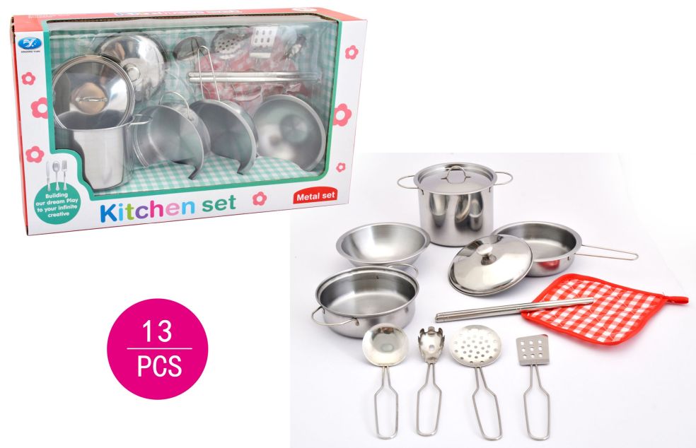 [42029977KID] Metalltopfset +zusätzlich 13-teilig