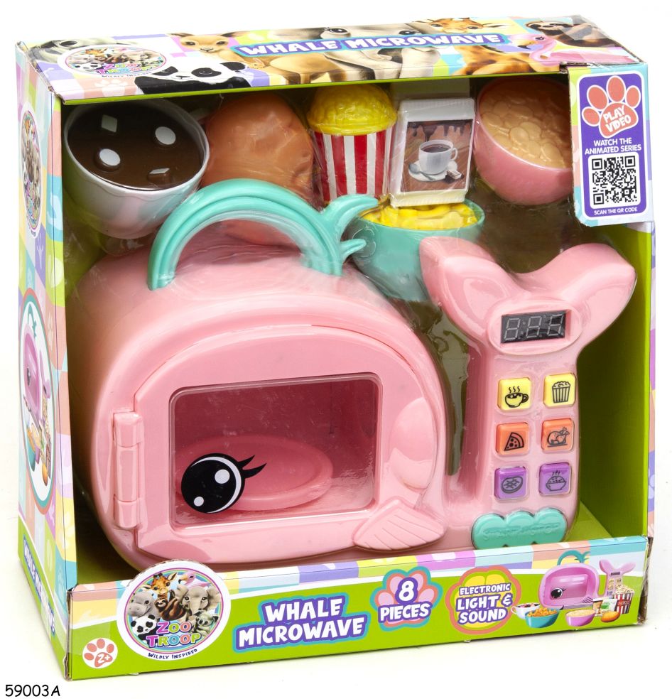[42059003KID] Zoo Troop Whale Microwave