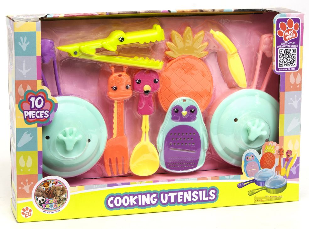 [42059010KID] Zoo Troop Kochspielset- Töpfe und Zubehör