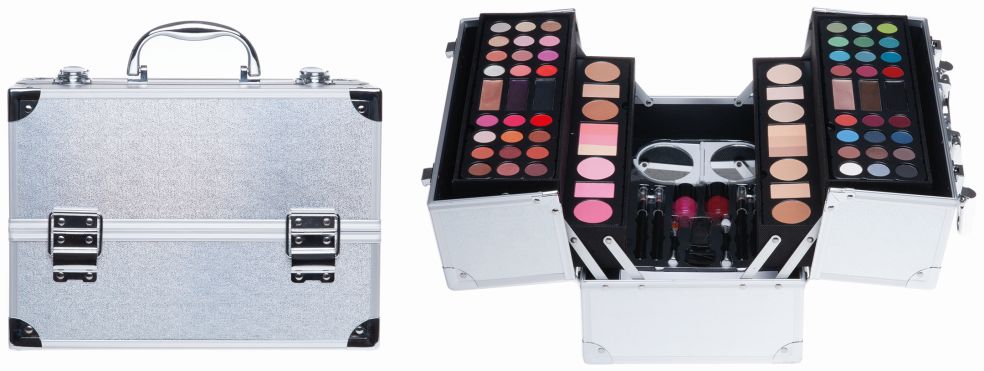 [43581369KID] Casuelle makeup-koffer alu zilver - 83-delig