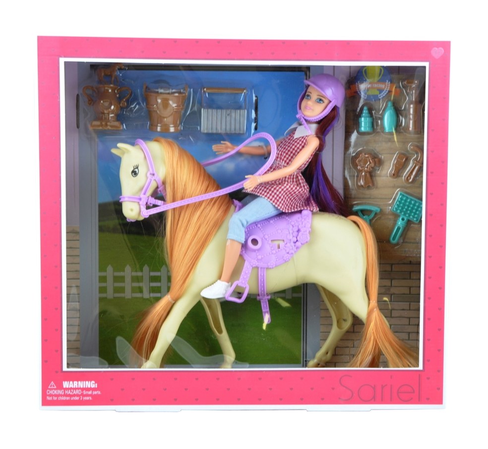 [44016646KID] Set de Jeu Poupées Cheval 22,86cm