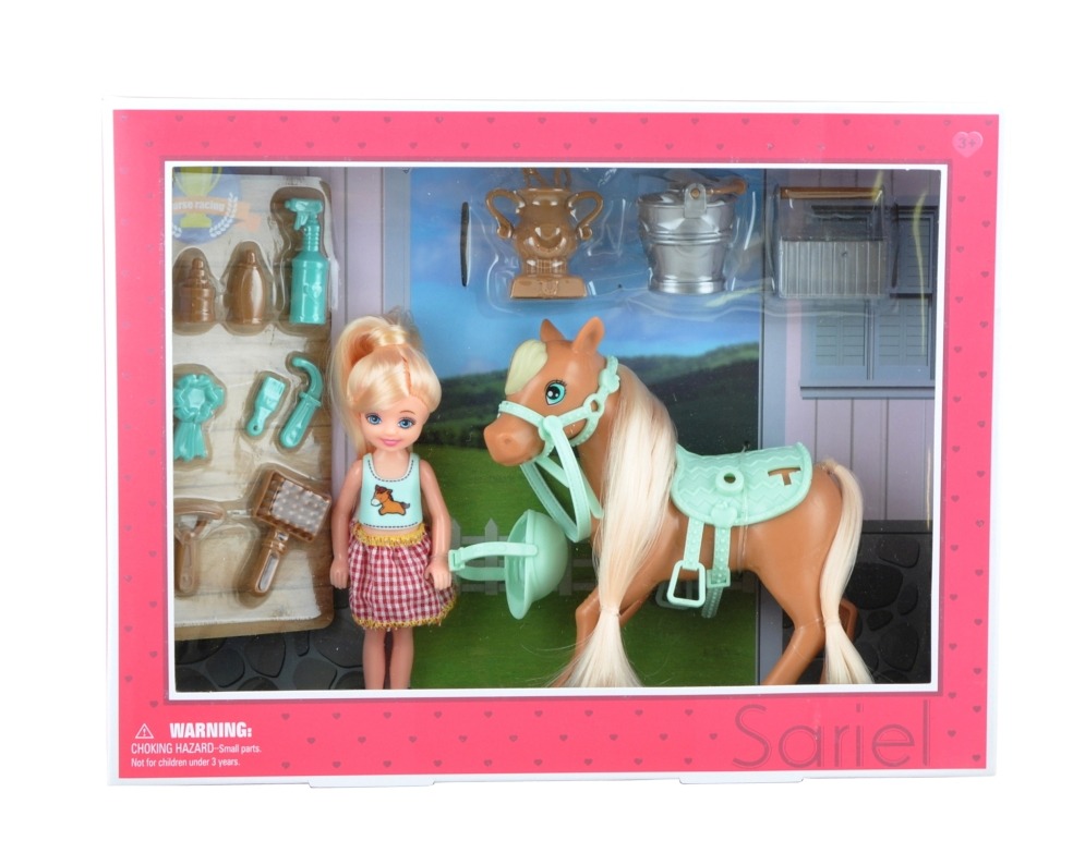 [44416648KID] Set de Jeu Poupées Cheval 13,97cm