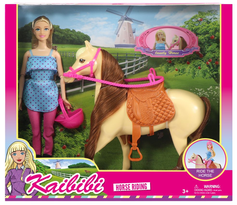 [44437650KID] poupée de 29 cm avec cheval