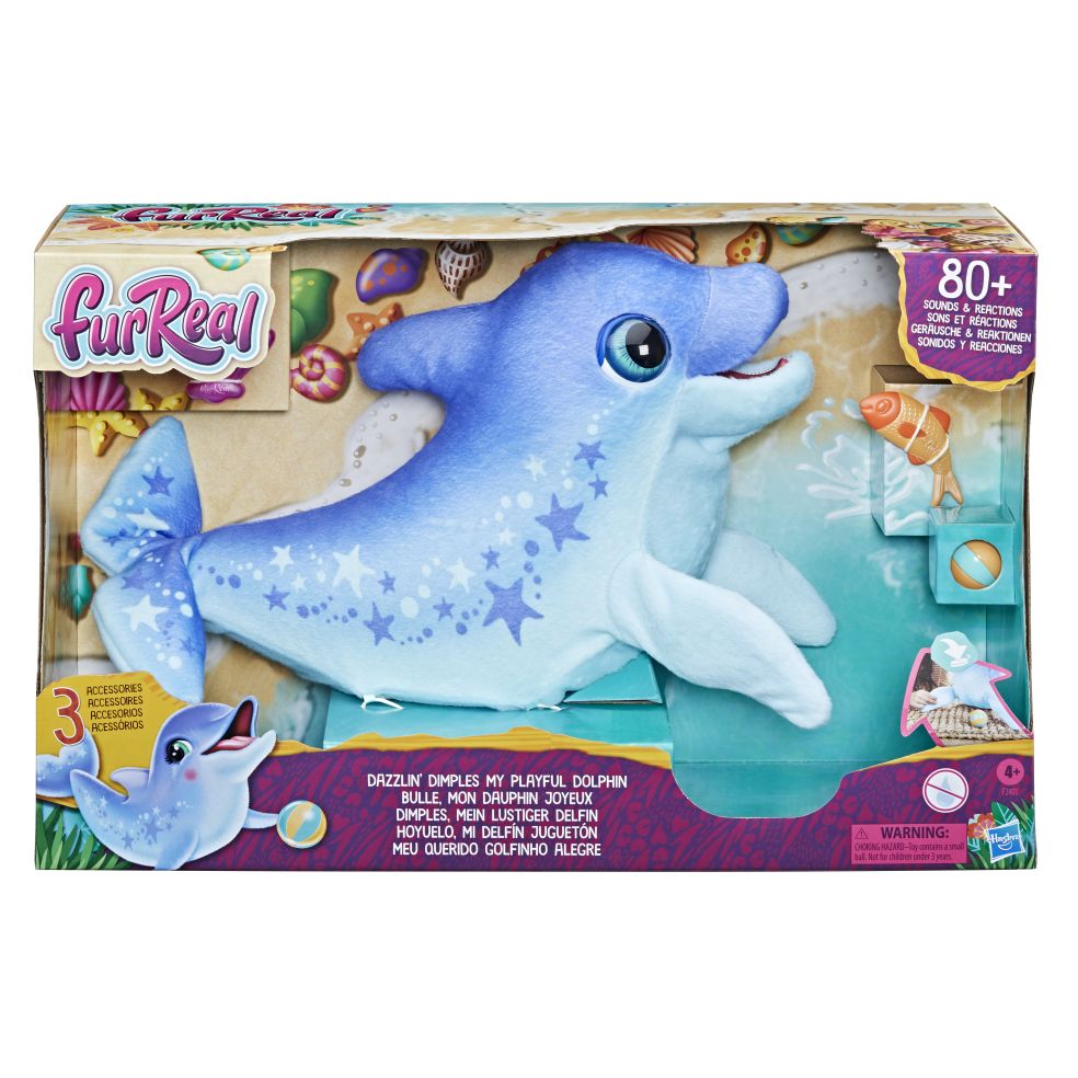 [44786046HAS] FurReal Dazzlin macht meinem verspielten Delphin Grübchen