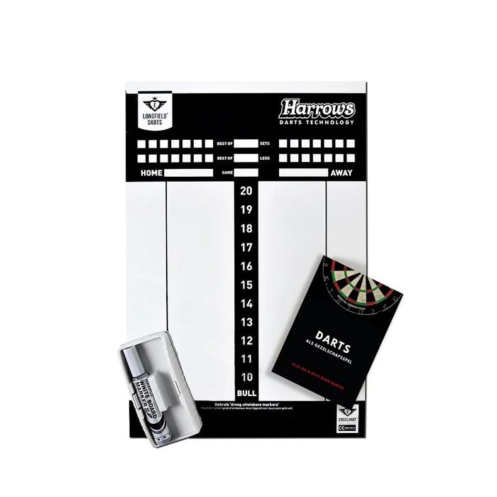 [50260480KID] Scoreboard-wb marker-spelregels-wisser vr Dartbord