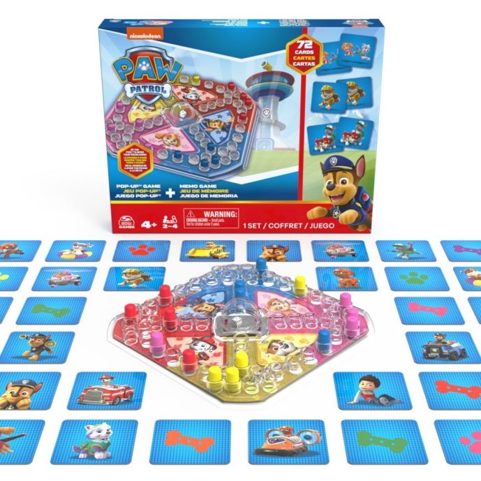 [54566833KID] PAW Patrol 2pack: Memo & PopUp Spel