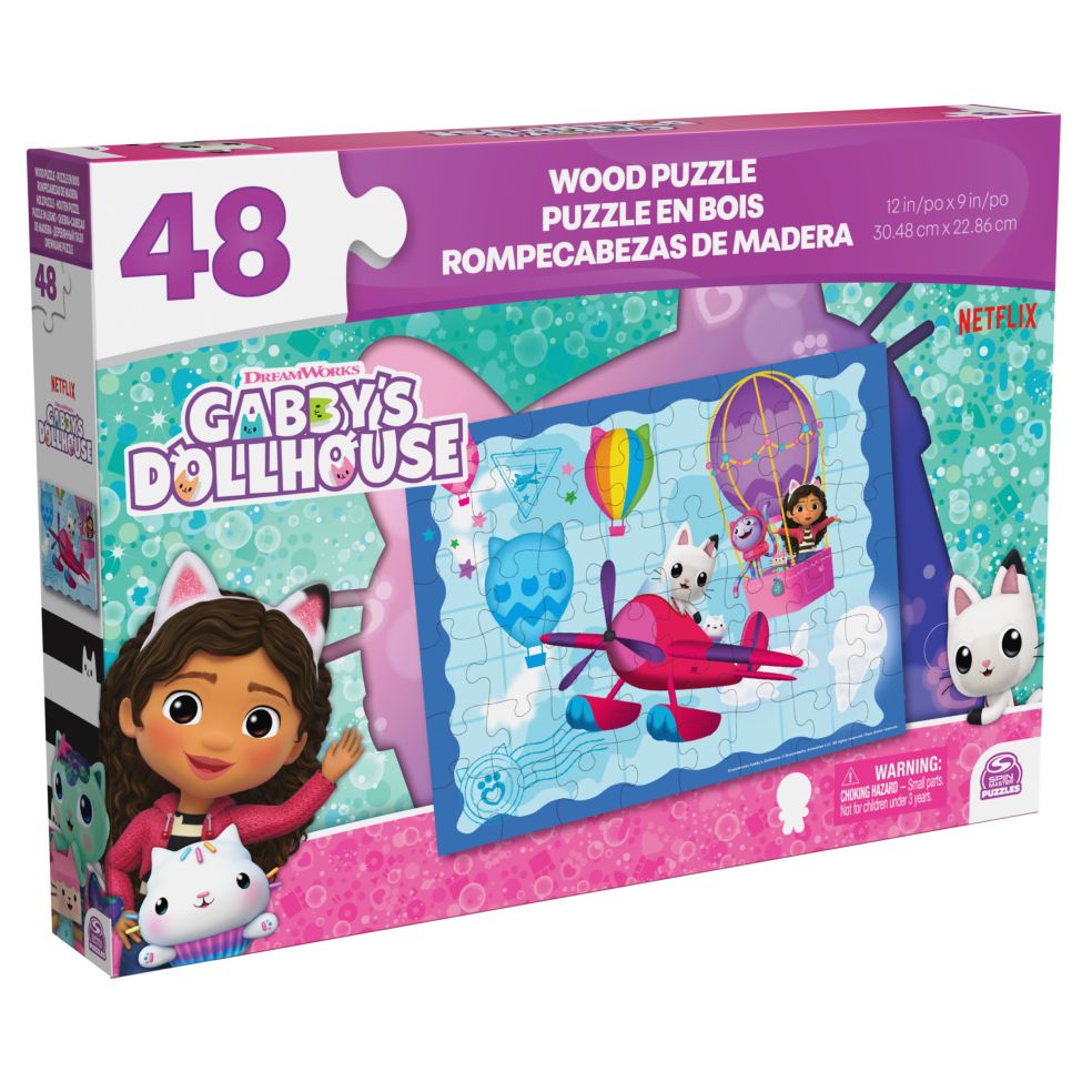 [54567989KID] Gabby's Poppenhuis – Houten Puzzel (24 stukjes)