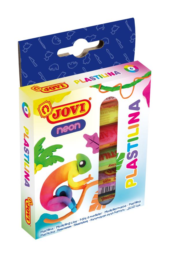 [60100906KID] MODELLING CLAY - case - 6 units- 15gr - ass neon