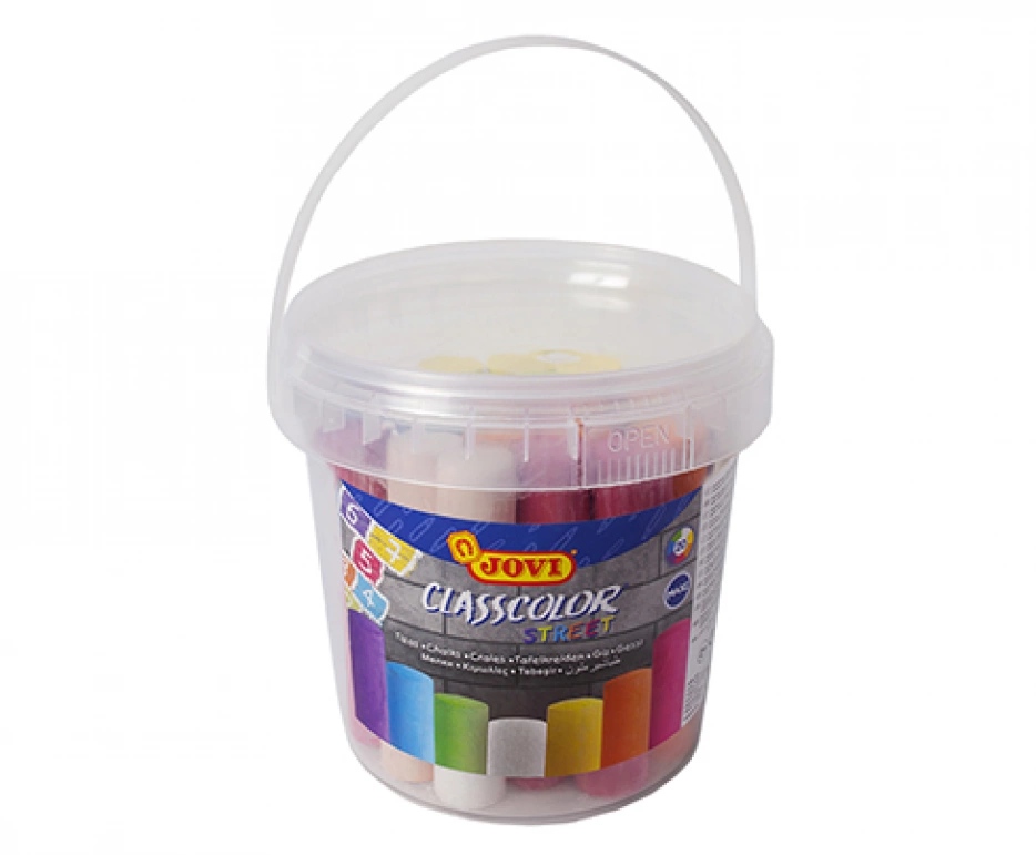 [60101130KID] JOVI Classcolor Strassenkreide Eimer (20 Stück)