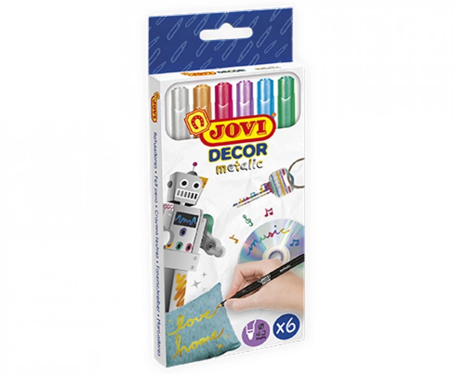 [60101606KID] WASHABLE FELT-TIP PENS - case - 6 units - assorted