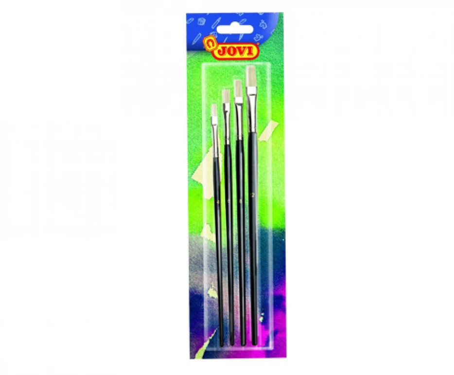 [60108386KID] FLAT BRUSHES 4 units (# 4,6,8,12)