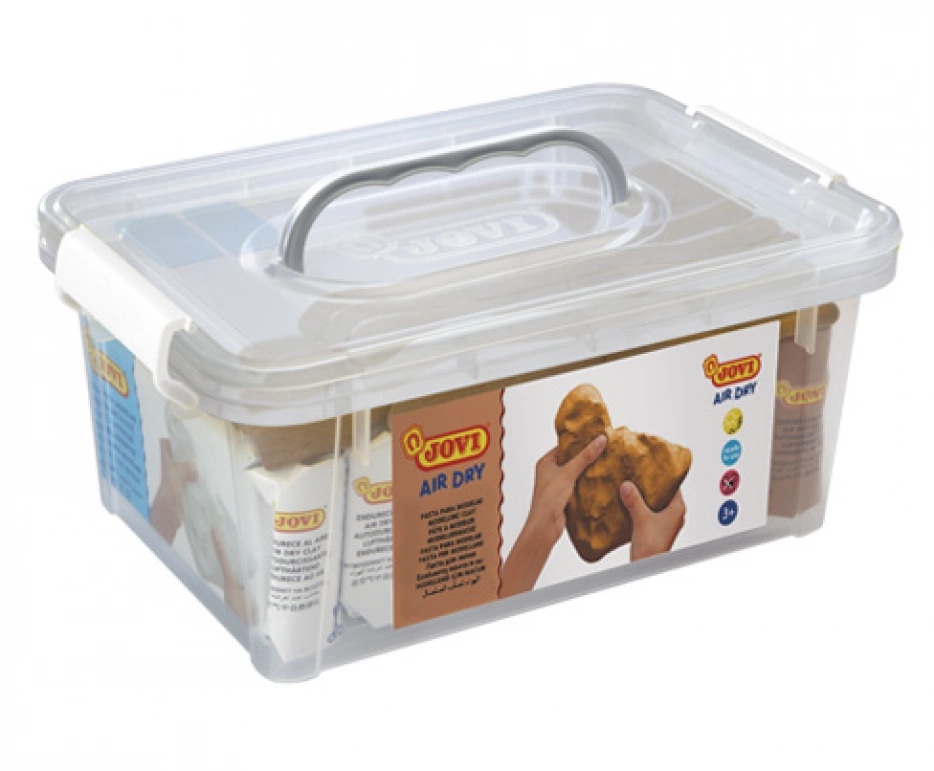 [62400080KID] LUFTHÄRTENDE MODELLIERMASSE - Box - 7 Stück - 500gr