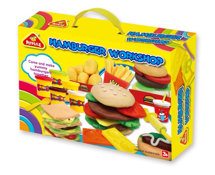 [66103203KID] Hamburger set - plasticine - PD
