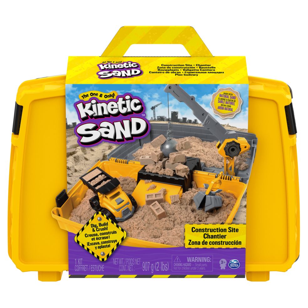 [66555877KID] Kinetic Sand - Construction Folding Sandbo