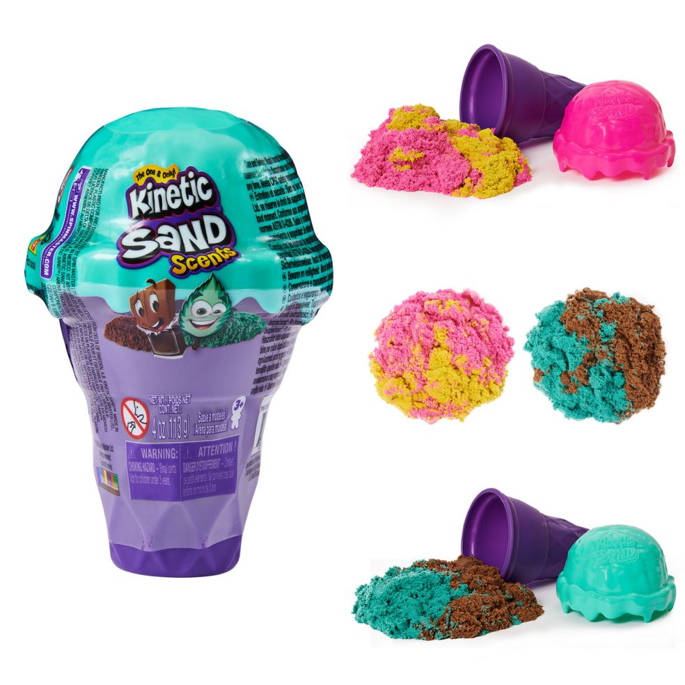 [66558757KID] Kinetic Sand - Ice Cream Container 12st/disp