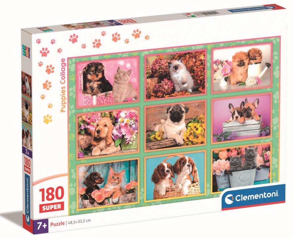 [67229788CLE] Pzl 180 Puppies Collage