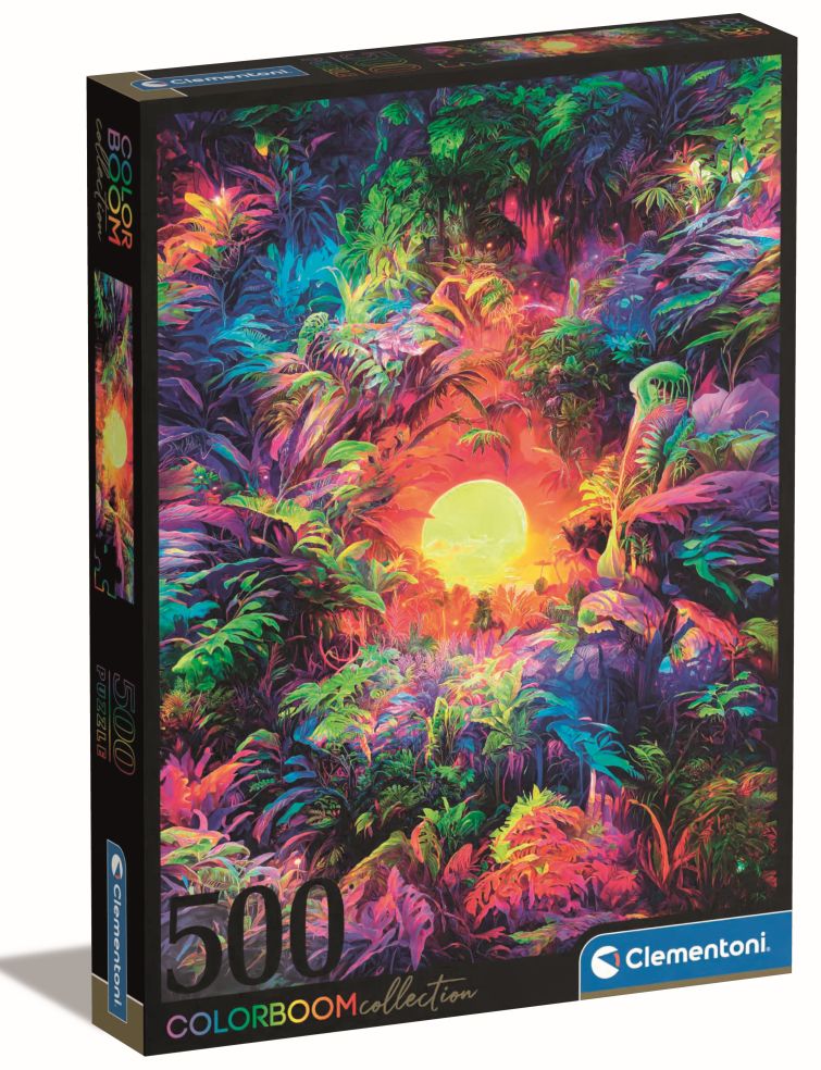 [67235518CLE] Puuzel 500 Colorboom Psychedelic Jungle S.