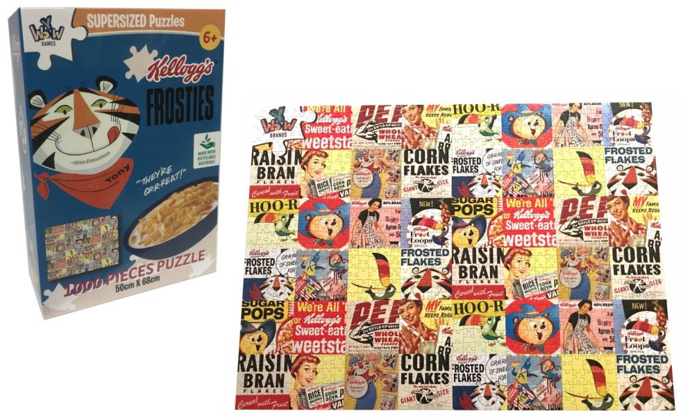 [67600274KID] Casse-têtes surdimensionnés Kellogg's 1000 pièces