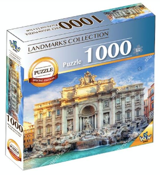 [67602702KID] 1000 pcs World Landmarks Trevi Fountain
