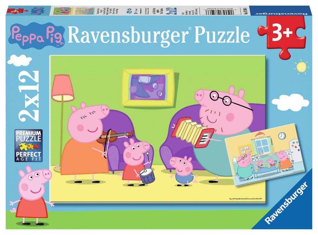 [67875966RAV] 2x12 Stück PP: Zu Hause bei Peppa Pig