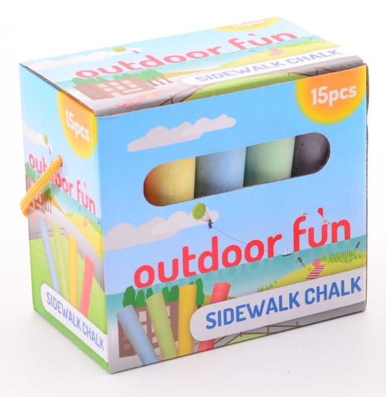 [82128081IMP] Craie de trottoir Outdoor Fun 15 pcs/boîte
