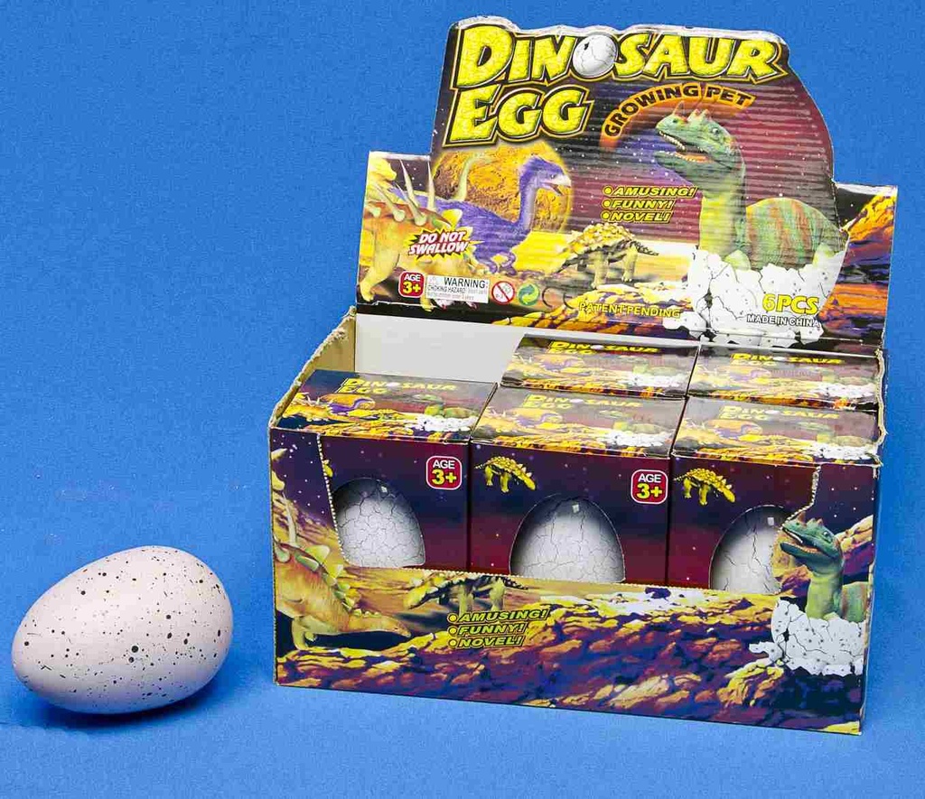 [83320423KID] Jumbo ei 11cm met groeiende dino