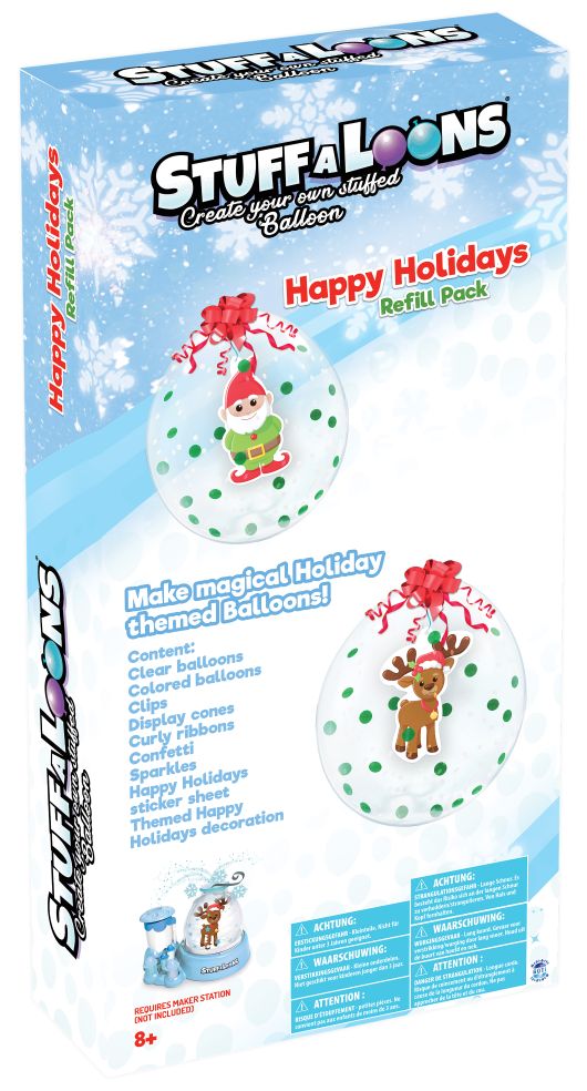 [90037629KID] STUFF-A-LOONS - HAPPY HOLIDAYS REFILL PACK