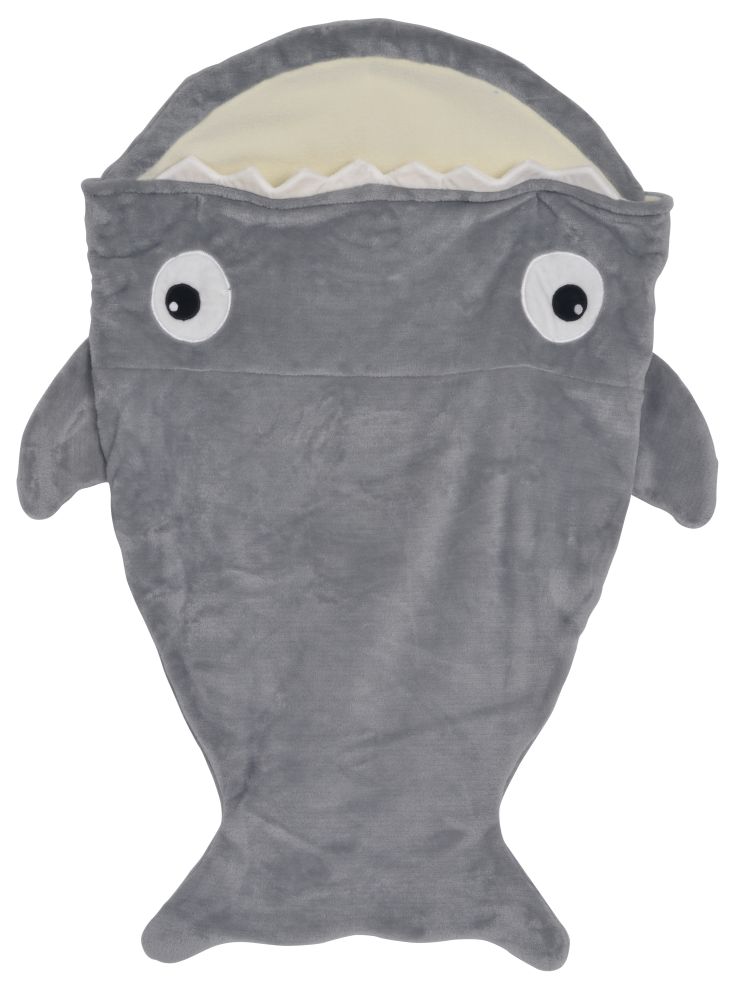 [92101226KID] Sleeping bag Shark grey  91X58