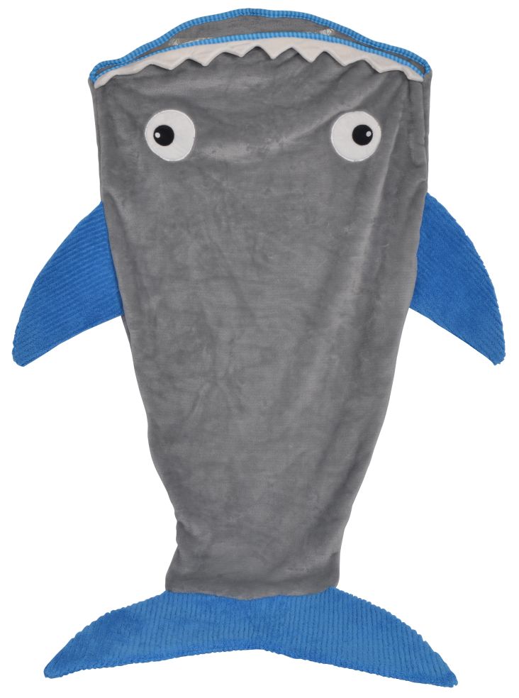 [92112261KID] Sleepingbag Shark grey/blue
