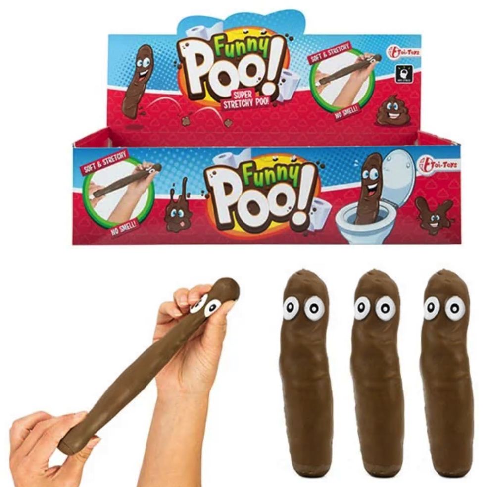 [94035980KID] FUNNY POO Anti-stressdrol - super stretchy (12DB)