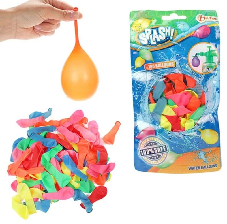 [94065081KID] SPLASH HQ Wasserballons – 100 Stück im Beutel