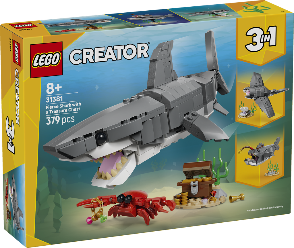[36231381LEG] Le redoutable requin et le coffre au trésor