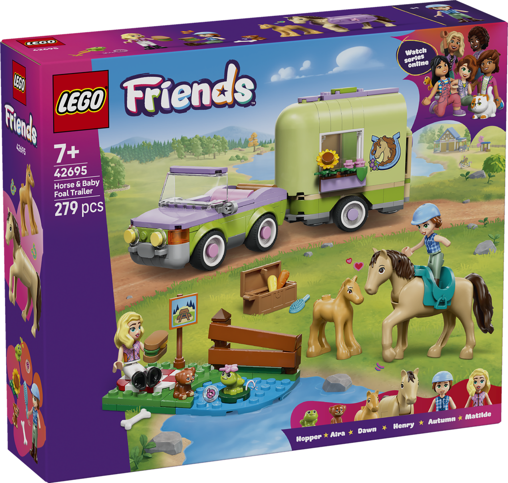 [36242695LEG] Trailer met paard en veulen