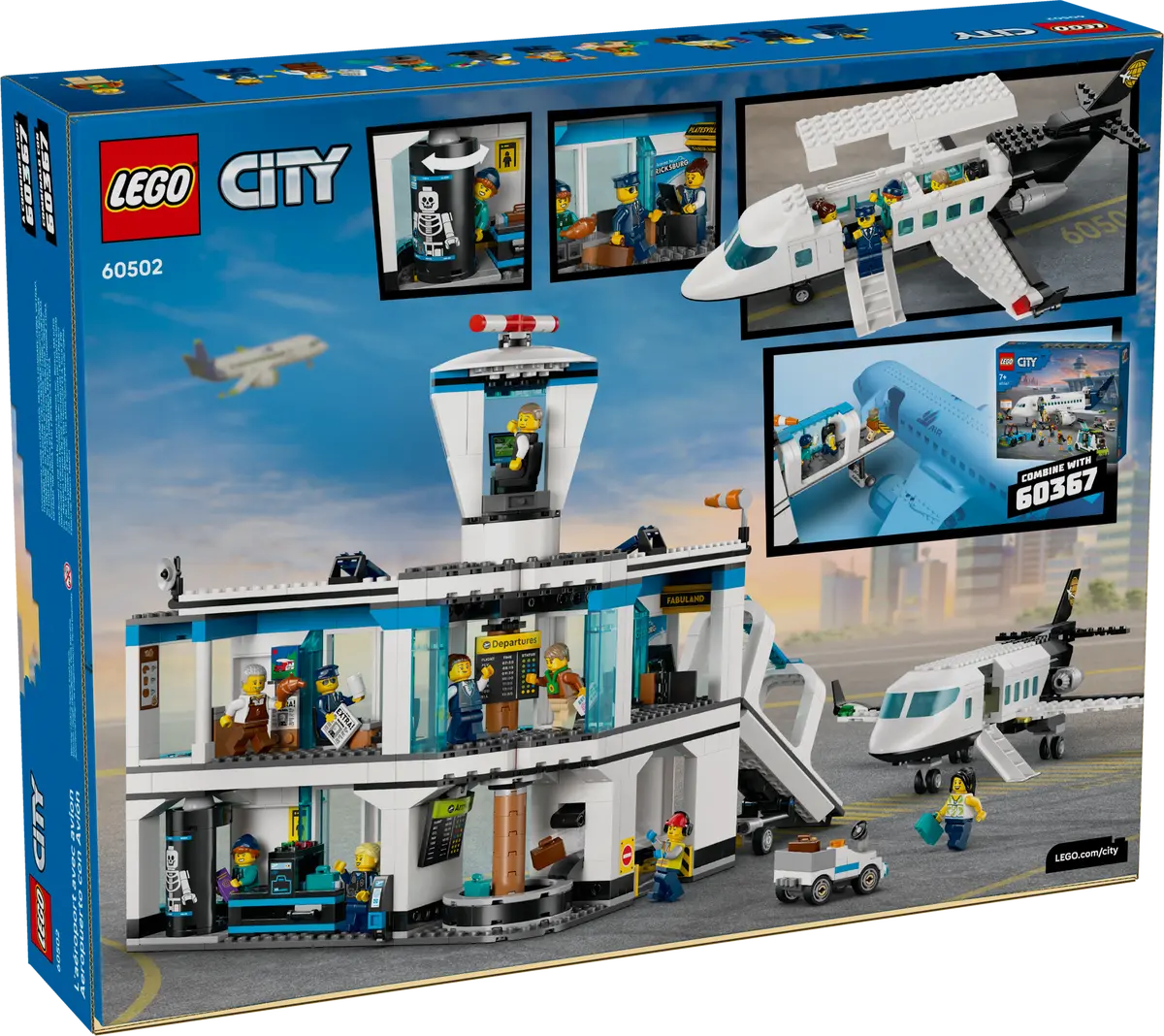 [36260502LEG] Flughafen mit Flugzeug