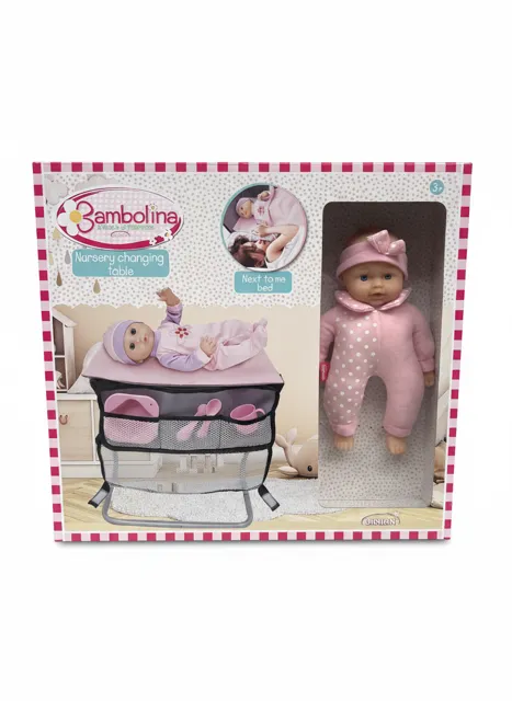 [41498915KID] DIMIAN - bambolina - verzorgingstafel set met pop en accesoires - near to me bed