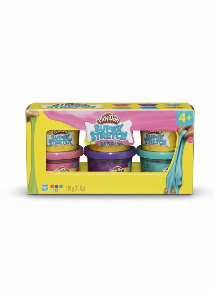 [83335505HOR] PlayDoh 6pk Super Stretch Cans (EU Complaint)