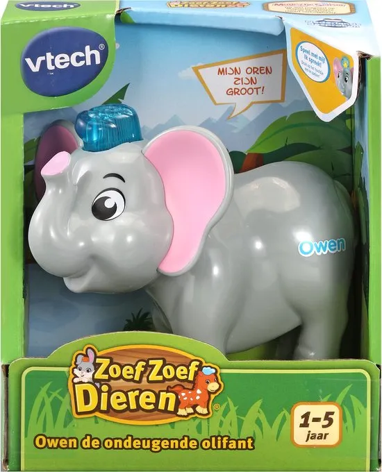 [VT24084] VTech Zoef Zoef Dieren - Owen de Ondeugende Olifant