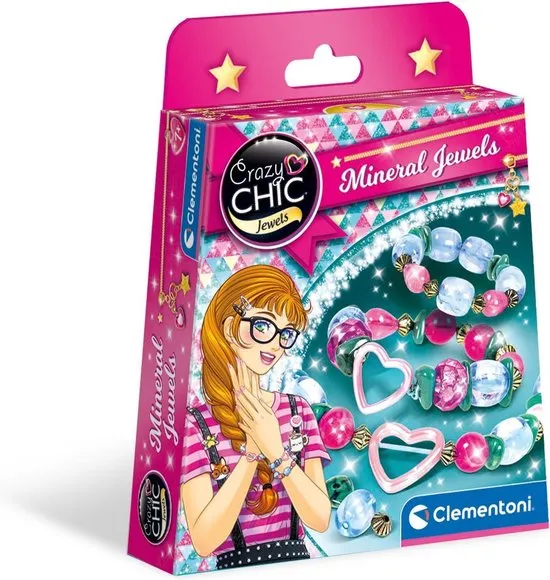 [18580] Clementoni Crazy Chic – Creative Jewelry Kit for Girls – 46 Pieces