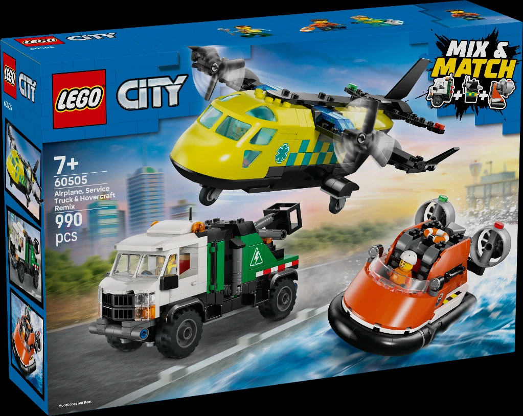 [36260505LEG] Flugzeug, Servicewagen und Hovercraft-Remix